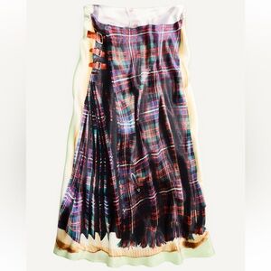 Glenn Martens Printed Satin Skirt